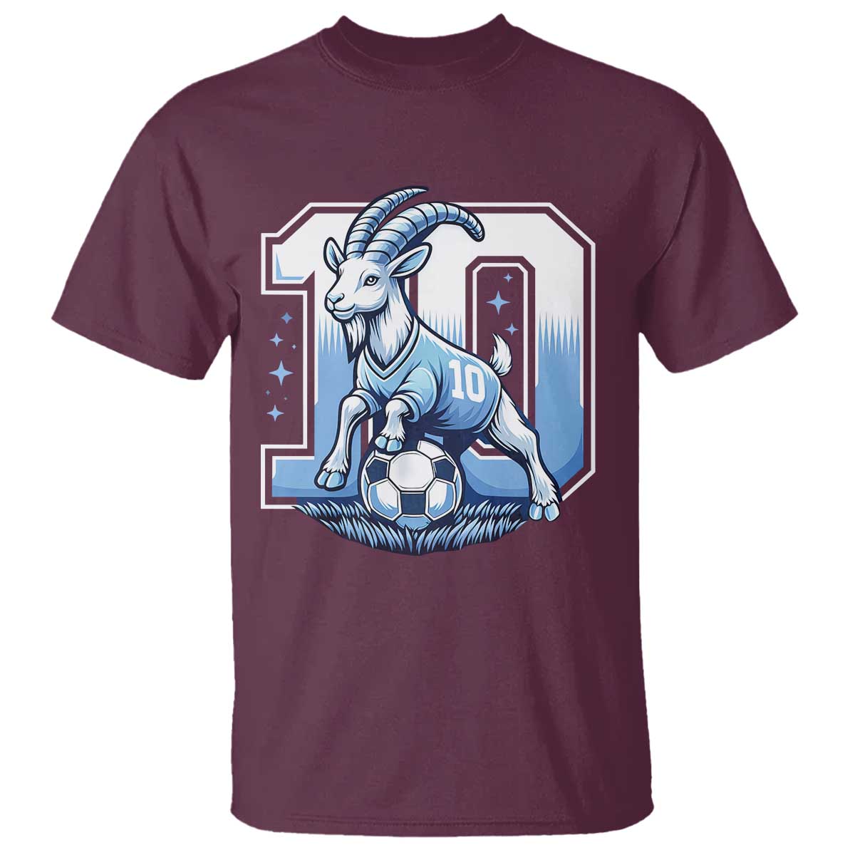 Number Ten The Goat Of Football Fans T Shirt Soccer Lover Gift