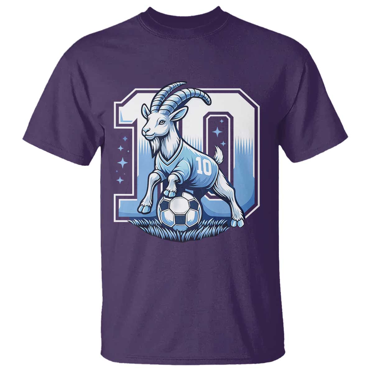 Number Ten The Goat Of Football Fans T Shirt Soccer Lover Gift