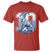 Number Ten The Goat Of Football Fans T Shirt Soccer Lover Gift
