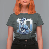 Number Ten The Goat Of Football Fans T Shirt For Women Soccer Lover Gift