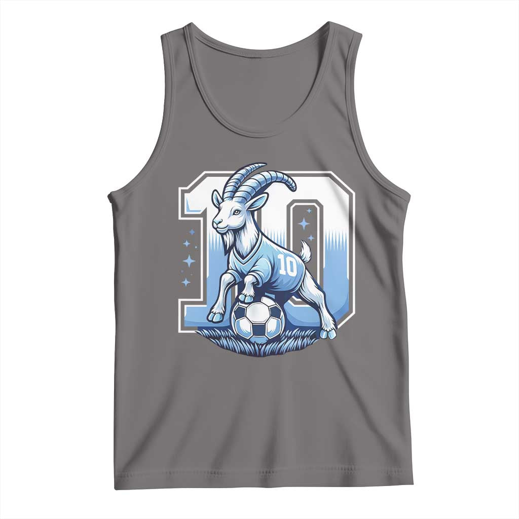 Number Ten The Goat Of Football Fans Tank Top Soccer Lover Gift