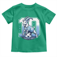 Number Ten The Goat Of Football Fans Toddler T Shirt Soccer Lover Gift