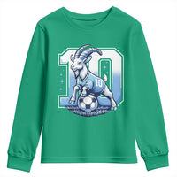 Number Ten The Goat Of Football Fans Youth Sweatshirt Soccer Lover Gift
