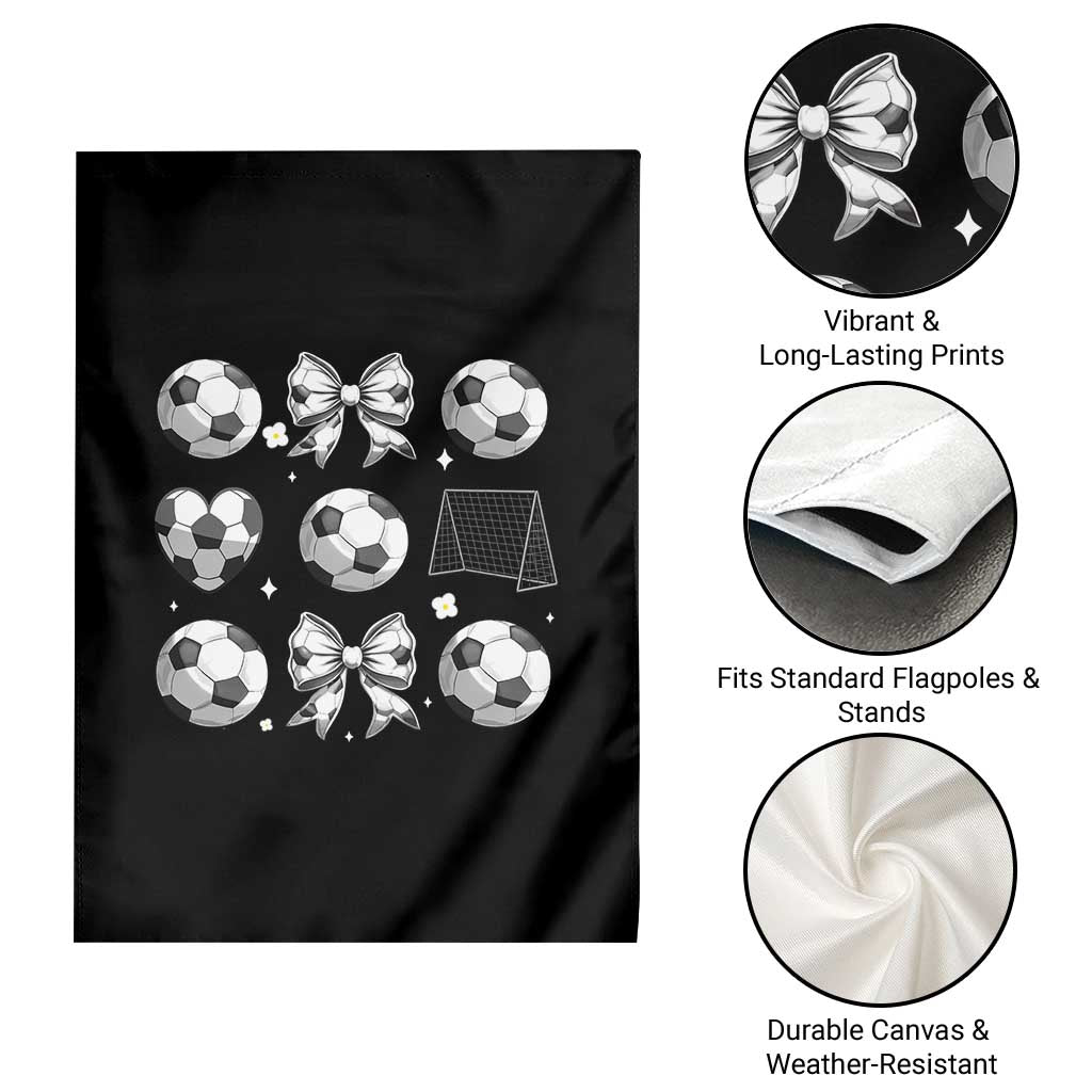 Game Day Coquette Aesthetic Garden Flag Soccer Mom Gifts