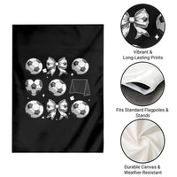 Game Day Coquette Aesthetic Garden Flag Soccer Mom Gifts