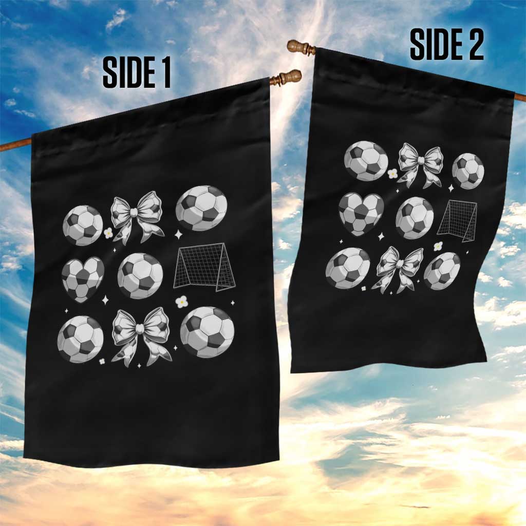 Game Day Coquette Aesthetic Garden Flag Soccer Mom Gifts