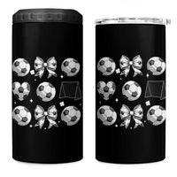 Game Day Coquette Aesthetic 4 in 1 Can Cooler Tumbler Soccer Mom Gifts