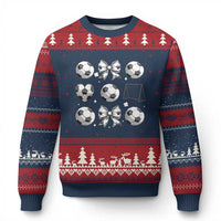 Game Day Coquette Aesthetic Ugly Christmas Sweater Soccer Mom Gifts