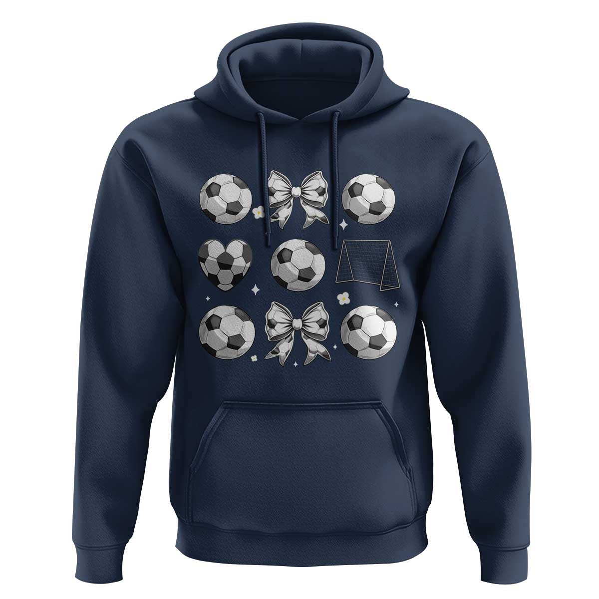 Game Day Coquette Aesthetic Hoodie Soccer Mom Gifts