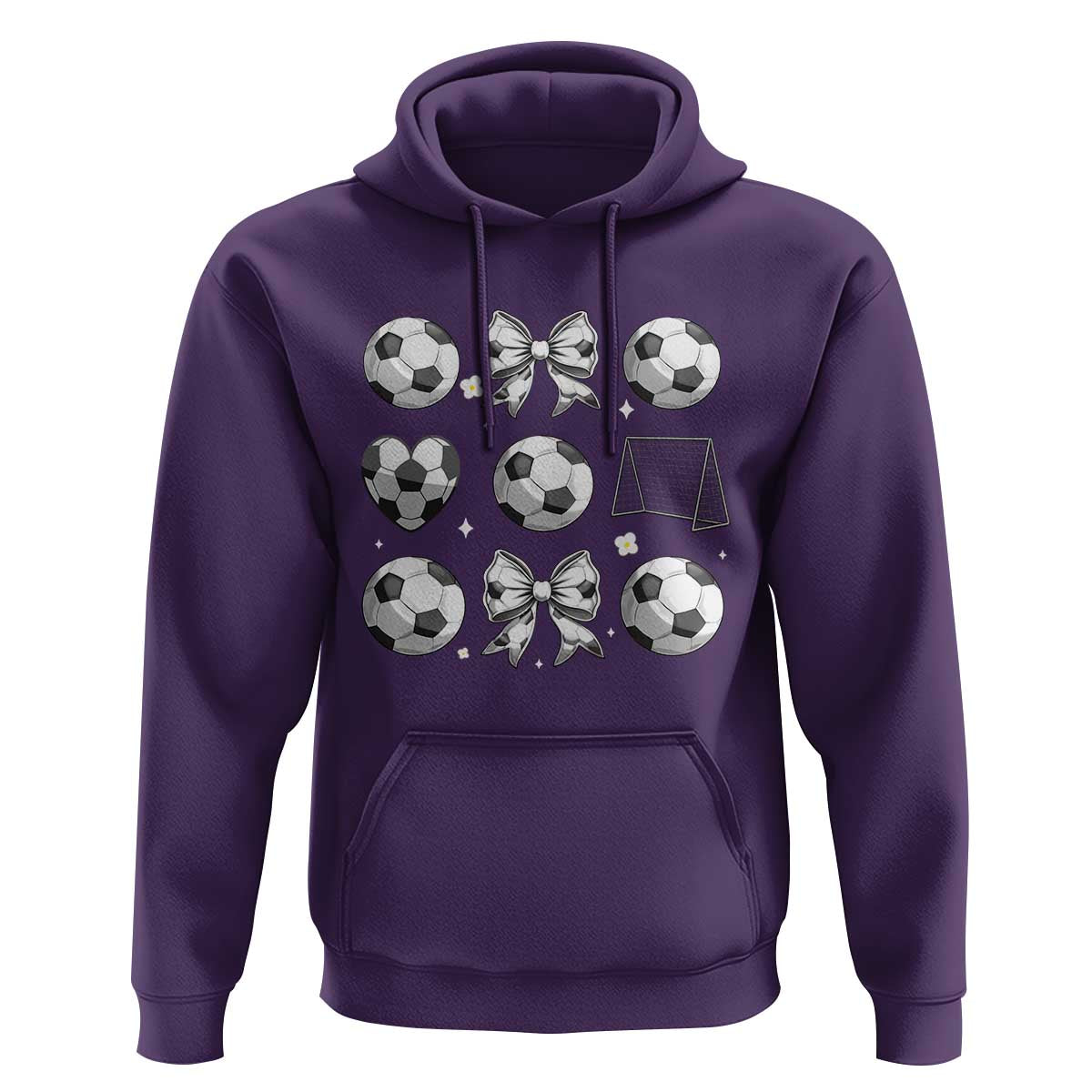 Game Day Coquette Aesthetic Hoodie Soccer Mom Gifts