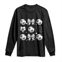 Game Day Coquette Aesthetic Long Sleeve Shirt Soccer Mom Gifts