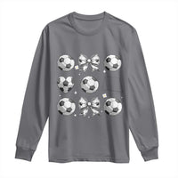 Game Day Coquette Aesthetic Long Sleeve Shirt Soccer Mom Gifts