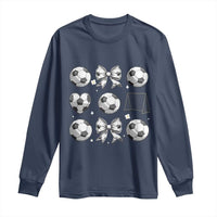 Game Day Coquette Aesthetic Long Sleeve Shirt Soccer Mom Gifts