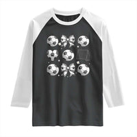 Game Day Coquette Aesthetic Raglan Shirt Soccer Mom Gifts