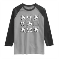 Game Day Coquette Aesthetic Raglan Shirt Soccer Mom Gifts