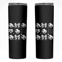 Game Day Coquette Aesthetic Skinny Tumbler Soccer Mom Gifts