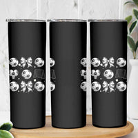 Game Day Coquette Aesthetic Skinny Tumbler Soccer Mom Gifts