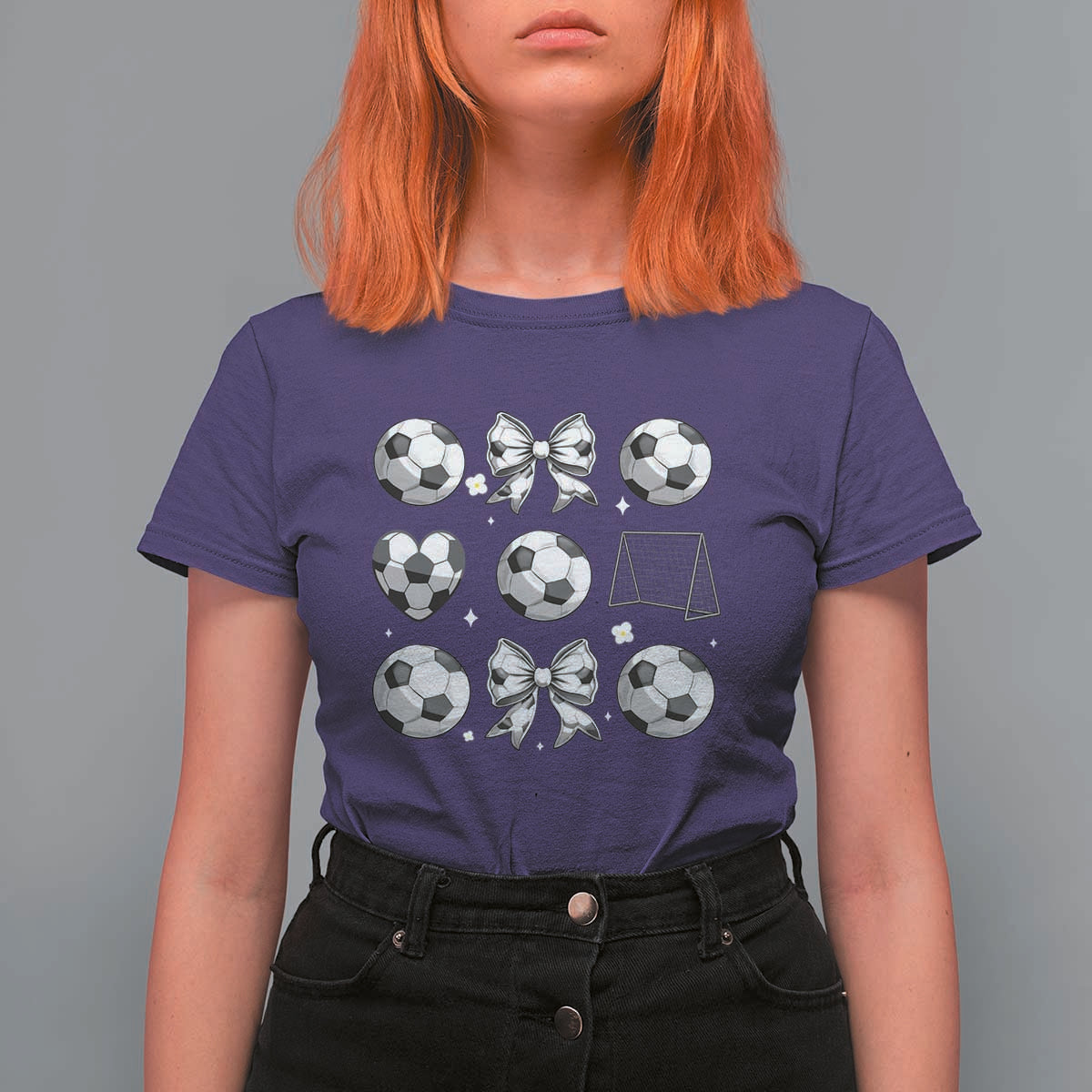 Game Day Coquette Aesthetic T Shirt For Women Soccer Mom Gifts