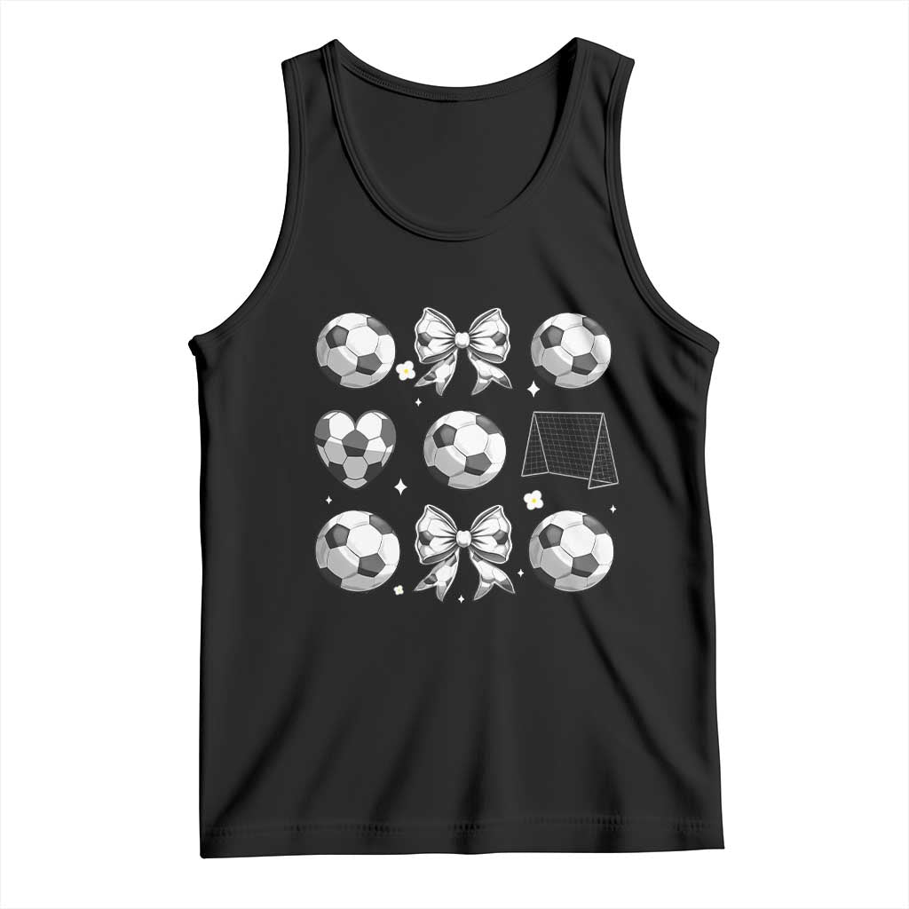 Game Day Coquette Aesthetic Tank Top Soccer Mom Gifts