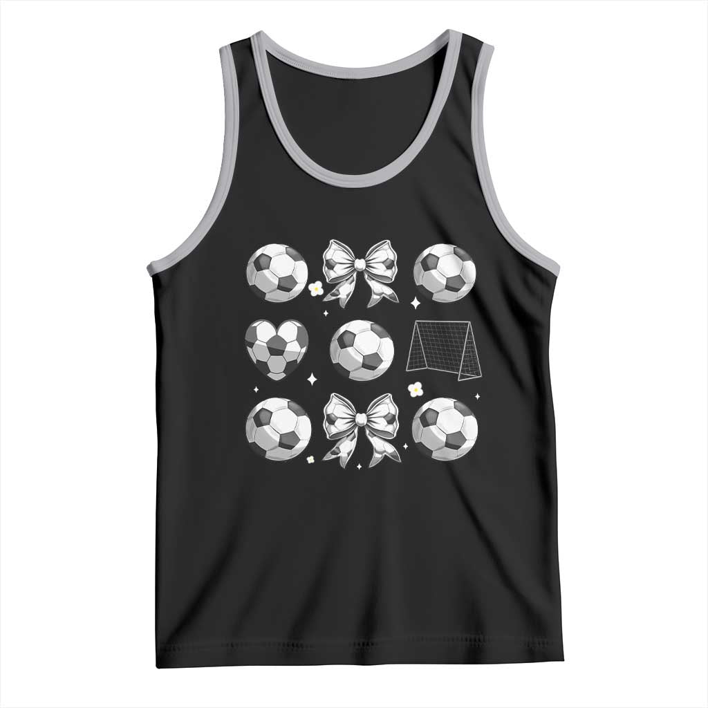 Game Day Coquette Aesthetic Tank Top Soccer Mom Gifts