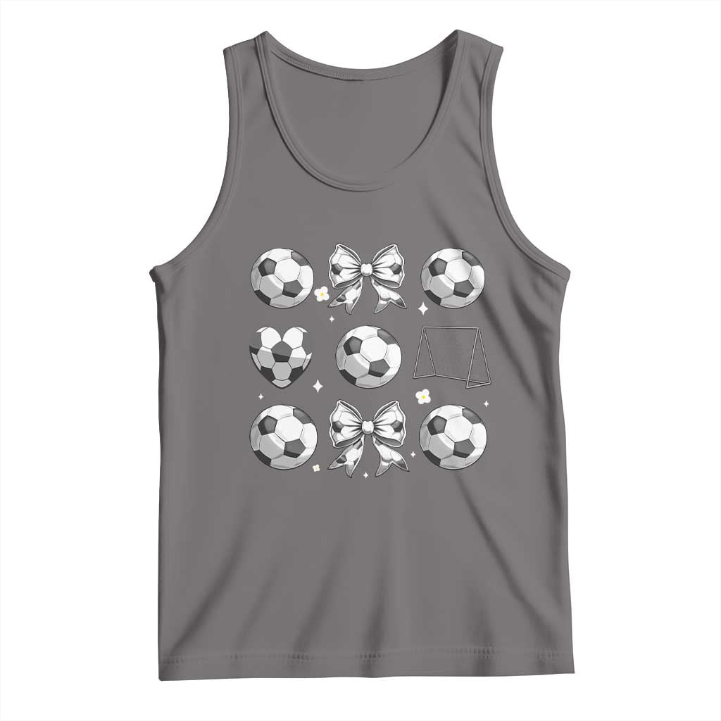 Game Day Coquette Aesthetic Tank Top Soccer Mom Gifts