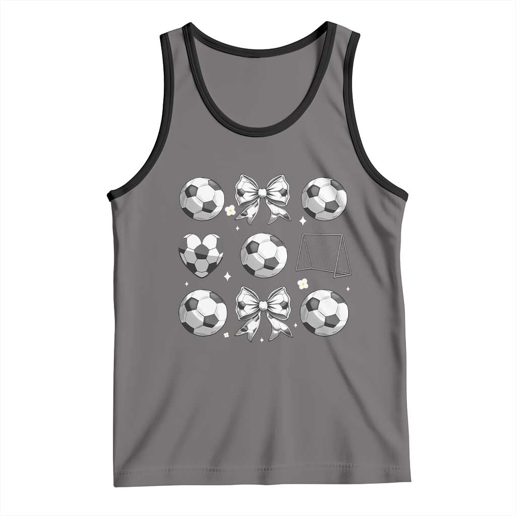 Game Day Coquette Aesthetic Tank Top Soccer Mom Gifts