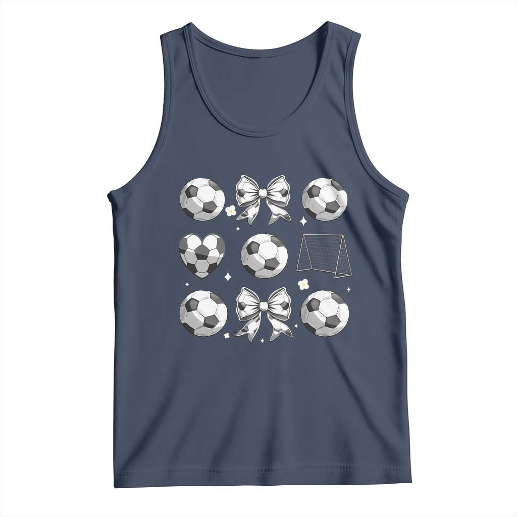 Game Day Coquette Aesthetic Tank Top Soccer Mom Gifts
