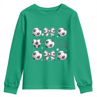 Game Day Coquette Aesthetic Youth Sweatshirt Soccer Mom Gifts