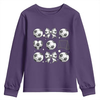 Game Day Coquette Aesthetic Youth Sweatshirt Soccer Mom Gifts