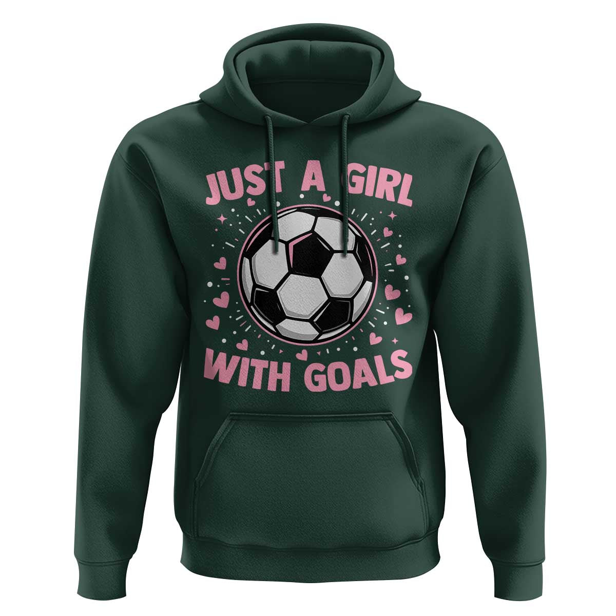 Just A Girl With Goals Hoodie Soccer Player Girl