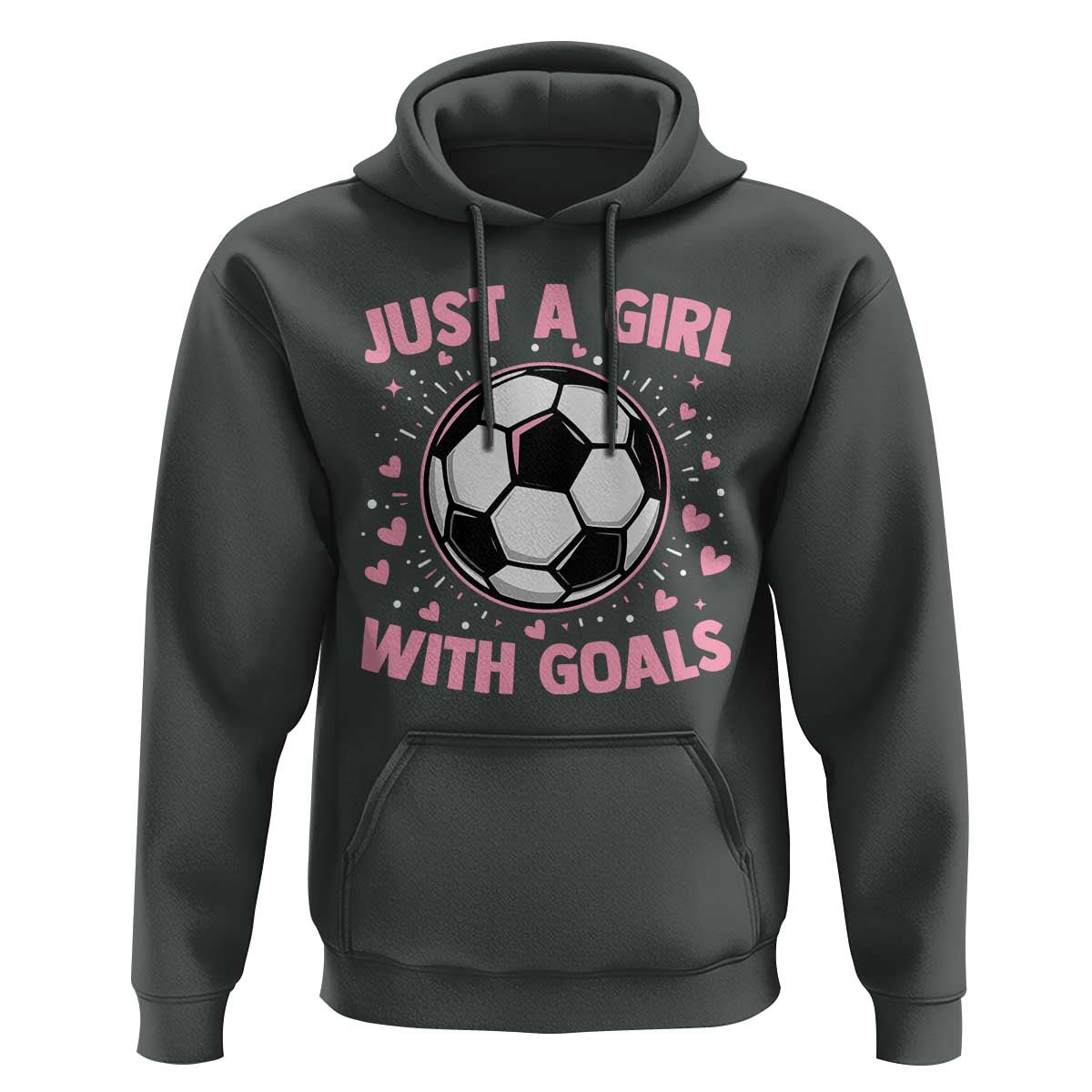Just A Girl With Goals Hoodie Soccer Player Girl