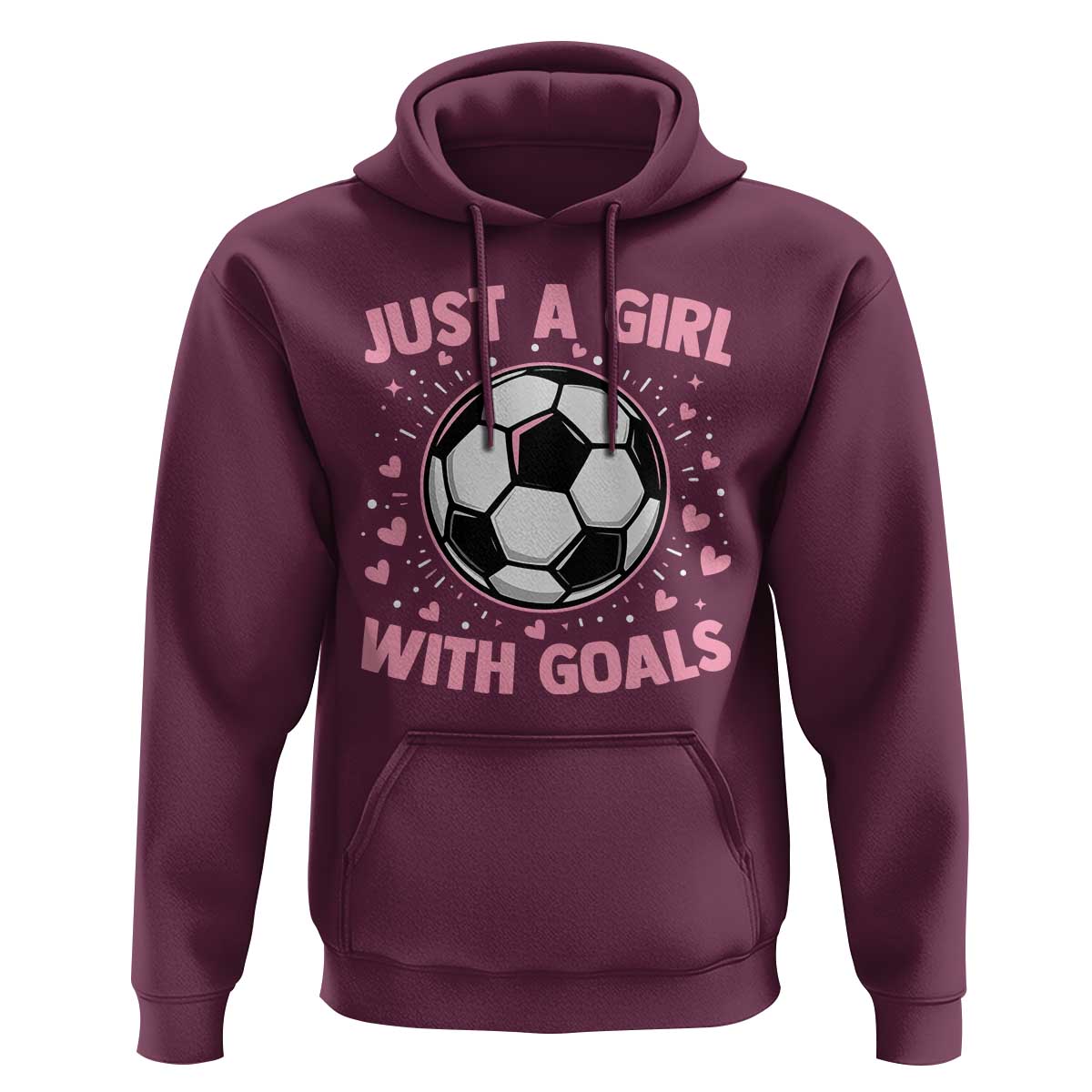 Just A Girl With Goals Hoodie Soccer Player Girl
