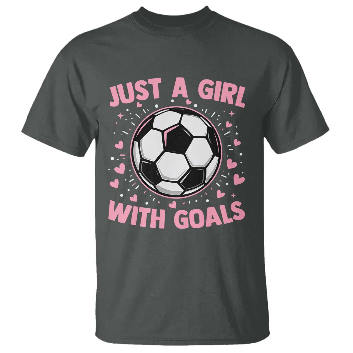 Just A Girl With Goals T Shirt Soccer Player Girl