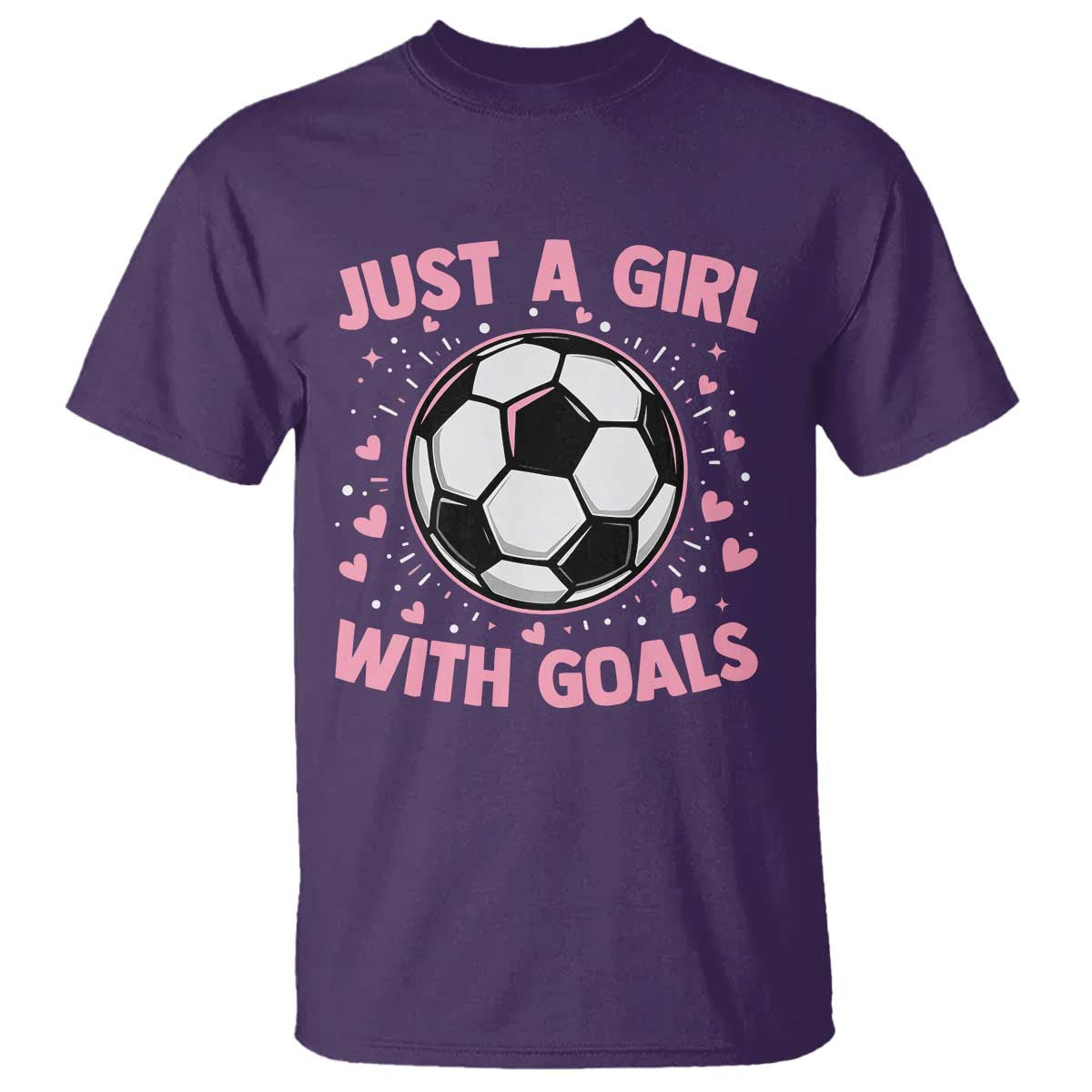 Just A Girl With Goals T Shirt Soccer Player Girl