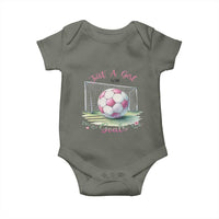 Just A Girl With Goals Baby Onesie Soccer Gift For Her