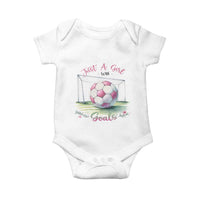 Just A Girl With Goals Baby Onesie Soccer Gift For Her