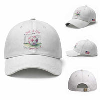 Just A Girl With Goals Baseball Cap Soccer Gift For Her