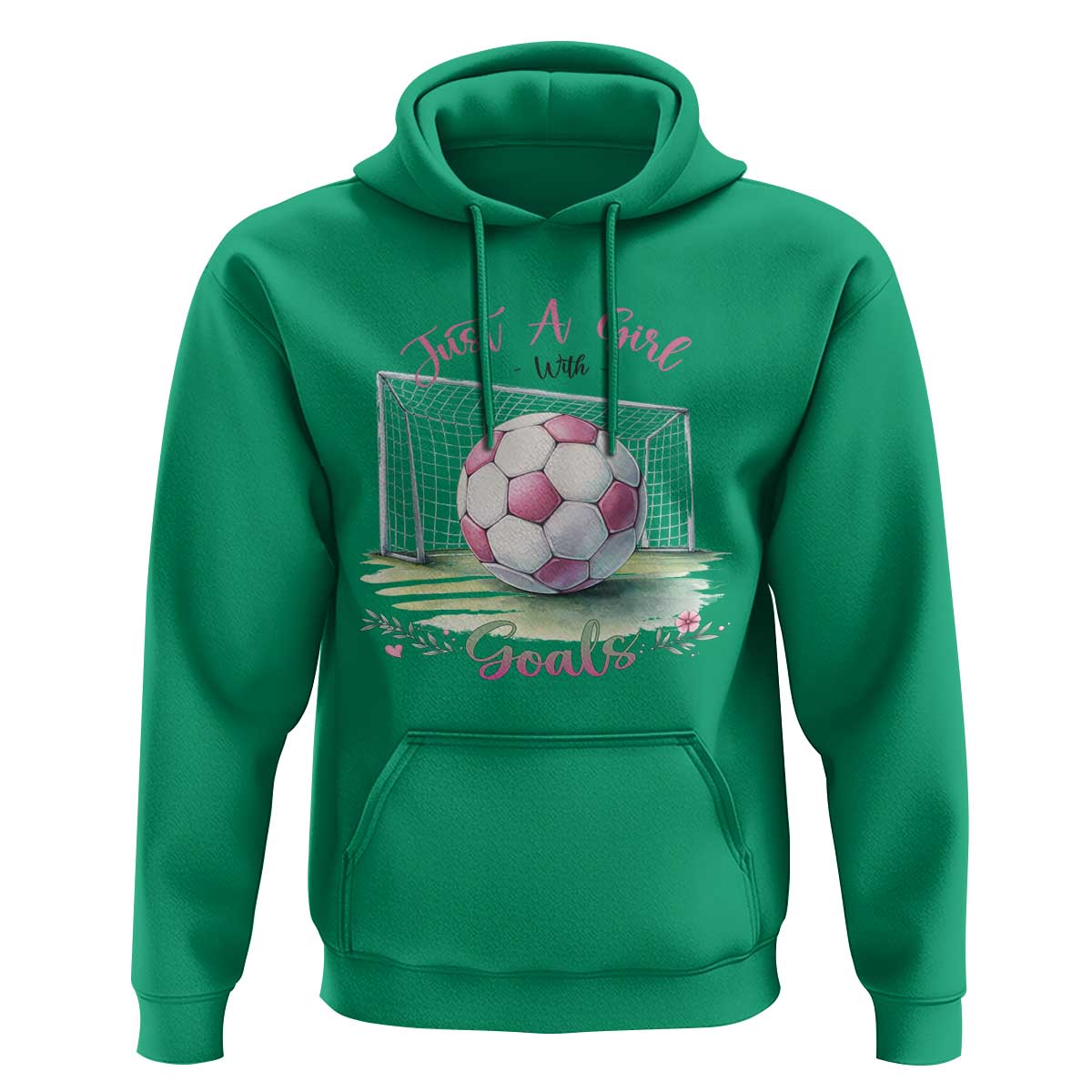 Just A Girl With Goals Hoodie Soccer Gift For Her