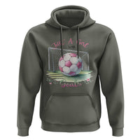 Just A Girl With Goals Hoodie Soccer Gift For Her