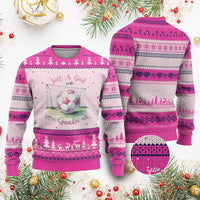 Just A Girl With Goals Ugly Christmas Sweater Soccer Gift For Her