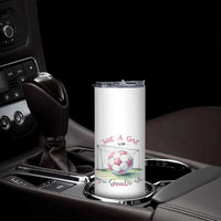 Just A Girl With Goals Skinny Tumbler Soccer Gift For Her