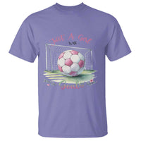 Just A Girl With Goals T Shirt Soccer Gift For Her