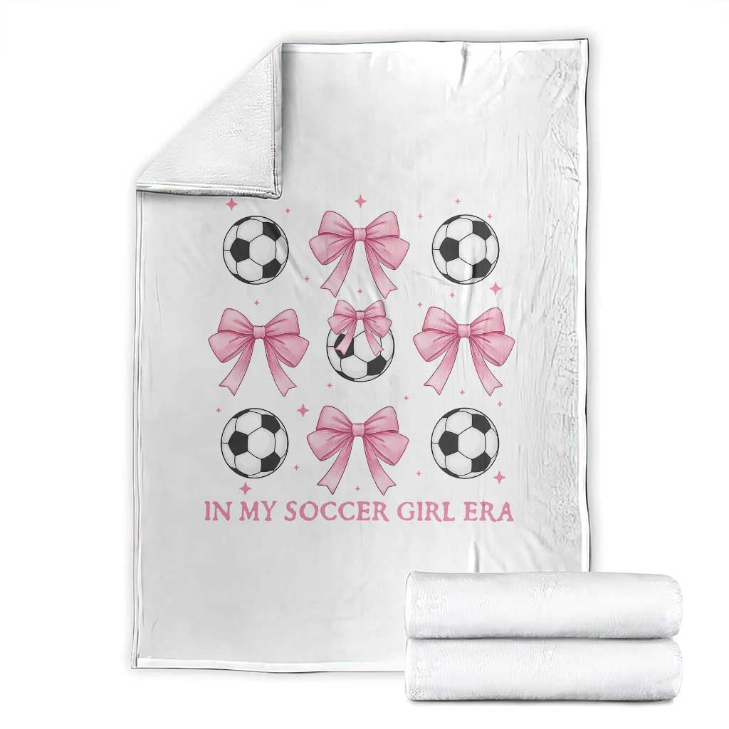 In My Soccer Girl Era Throw Blanket Funny Football Fan