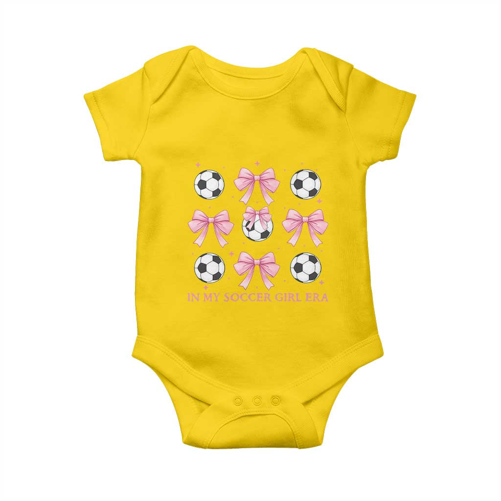 In My Soccer Girl Era Baby Onesie Funny Football Fan