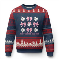 In My Soccer Girl Era Ugly Christmas Sweater Funny Football Fan