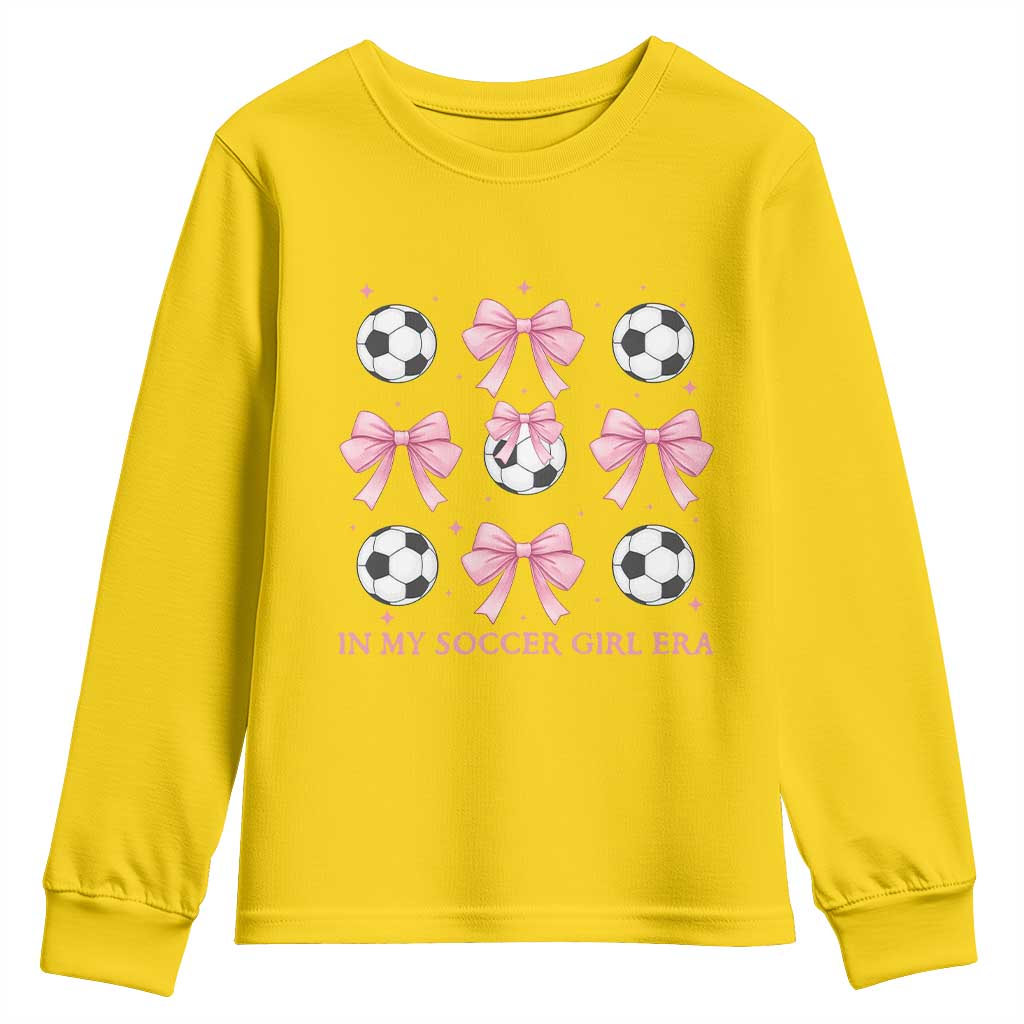 In My Soccer Girl Era Youth Sweatshirt Funny Football Fan