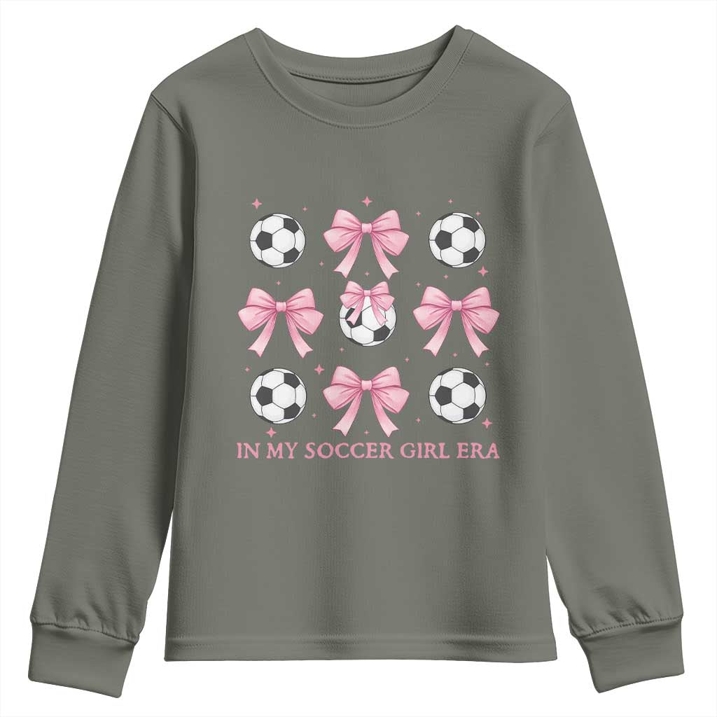 In My Soccer Girl Era Youth Sweatshirt Funny Football Fan