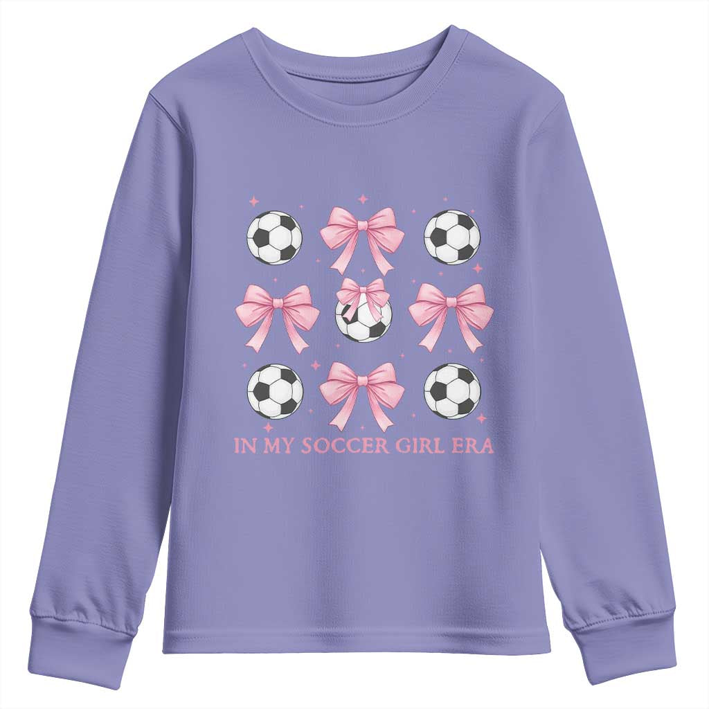 In My Soccer Girl Era Youth Sweatshirt Funny Football Fan