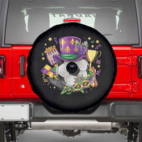 Mardi Gras Soccer Ball Spare Tire Cover Funny Soccer Player Gift