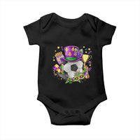 Mardi Gras Soccer Ball Baby Onesie Funny Soccer Player Gift